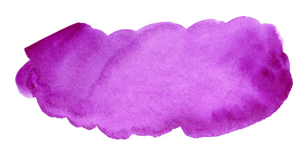 抽象紫罗兰水彩背景。手绘水彩斑点。紫色设计艺术元素的旗帜，模板，印刷和标志图片下载