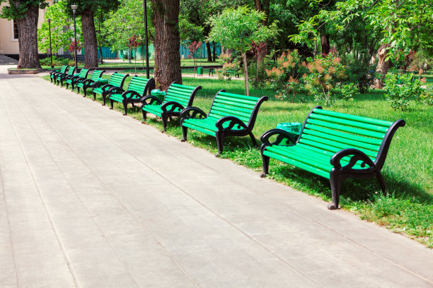 一排排的长凳图片下载