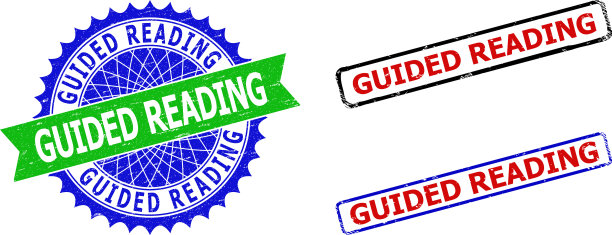 引导阅读玫瑰形和矩形双色图片下载