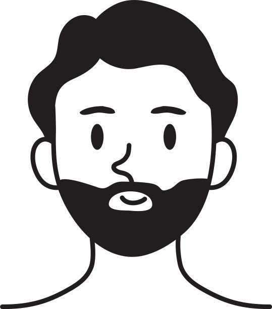 胡须的年轻人图片下载