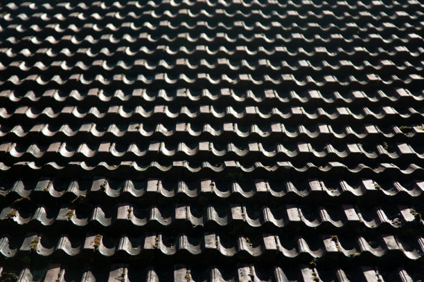 屋顶图案瓦，抽象概念图片下载