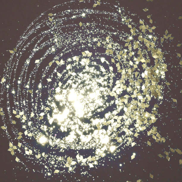 黑色背景上闪烁着金色图片下载