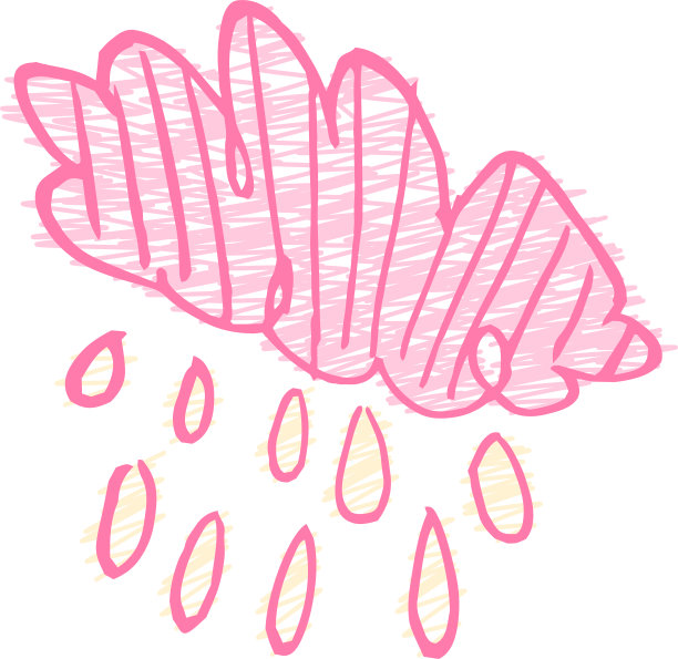 POP孩子们画的雨云涂鸦图片下载