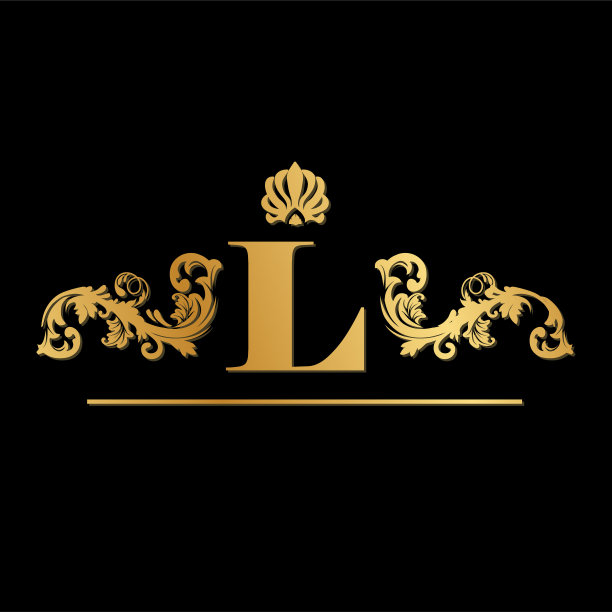 金色的字母L图片下载