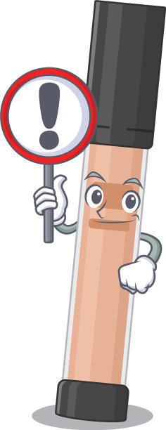 带有感叹号的卡通图标增白剂图片下载