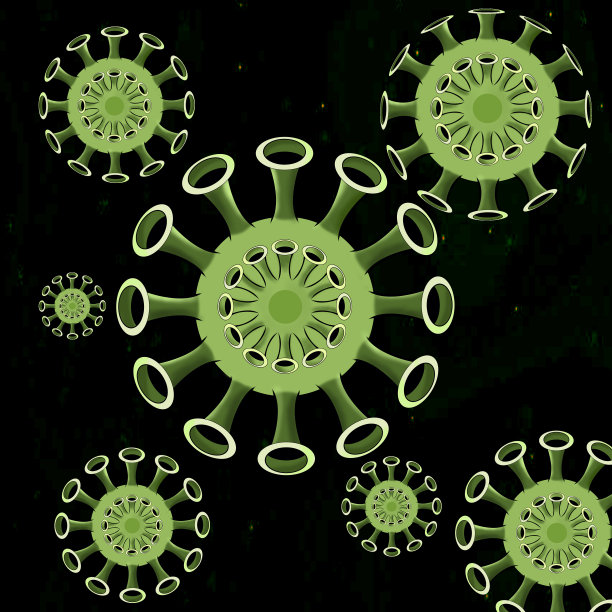 呼吸系统中的冠状病毒图示图片下载