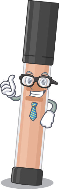 卡通吉祥物风格的增白剂商人图片下载