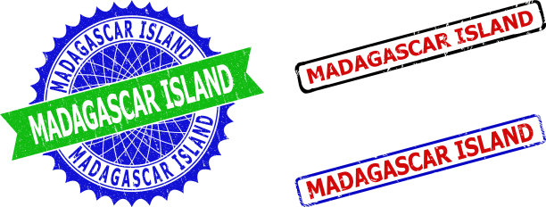 马达加斯加岛玫瑰形和矩形双色图片下载