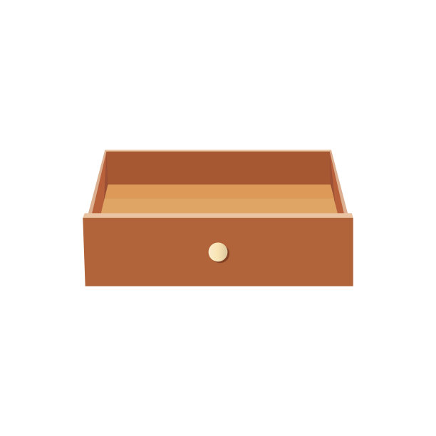 木质抽屉平面设计。矢量图图片下载