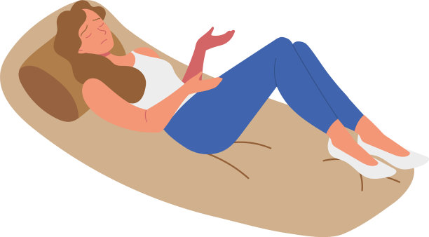 抑郁的女人休息图片下载