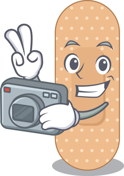 一个熟练的摄影师标准绷带工作图片下载