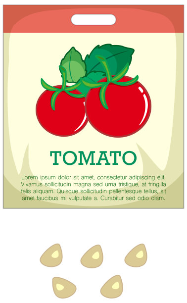 带包装的番茄种子图片下载