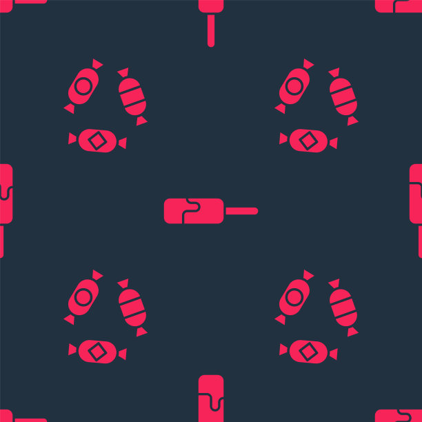 设置糖果和冰淇淋在无缝模式图片下载