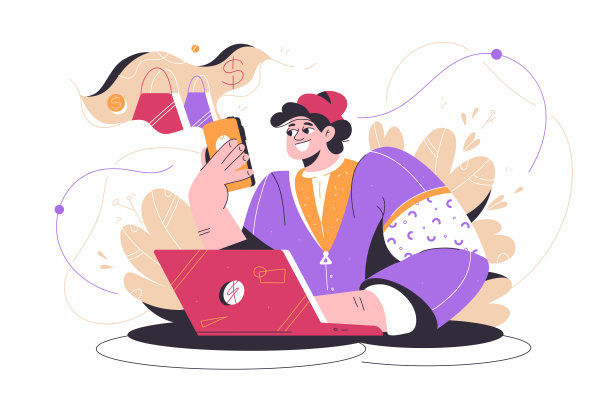 女士通过智能手机在线购物图片下载