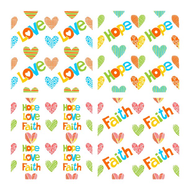 矢量集手绘基督教无缝图案与墨水。为织物，多波成像，网页设计的徒手纹理。图片下载