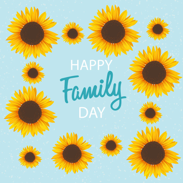 简约扁平现代向日葵图片下载