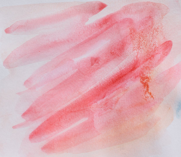 抽象背景手绘黄色与粉红色与红色和橙色液体滴隔离在白色背景图片下载