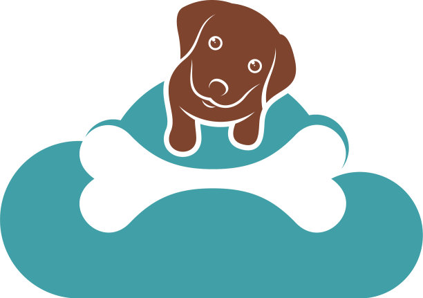 狗云标志设计创意狗狗标志设计图片下载