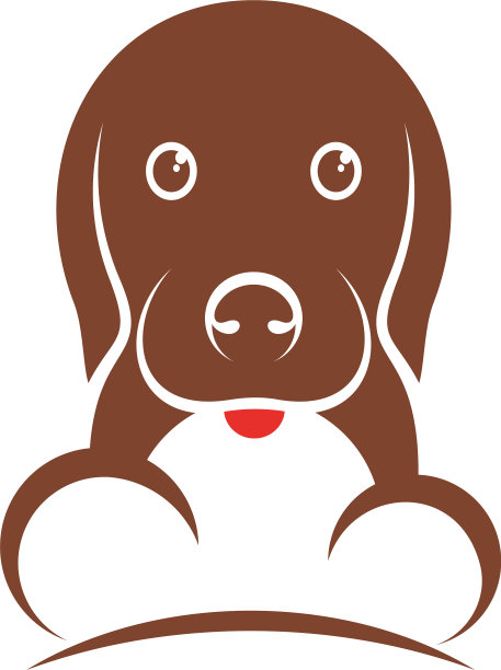 狗云标志设计创意狗狗标志设计图片下载