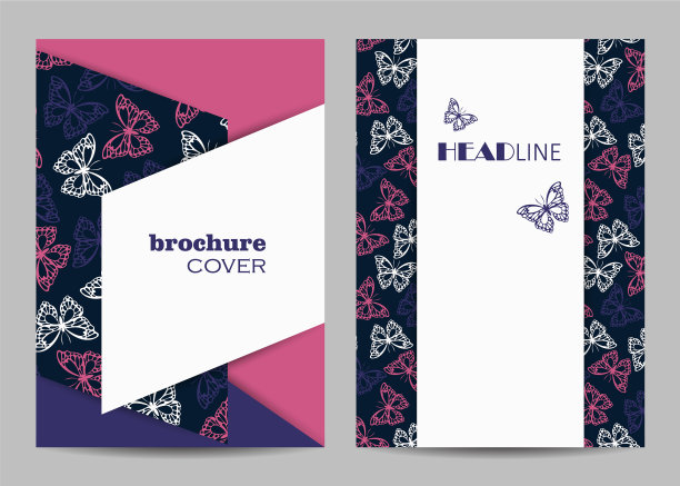 a4纸小册子封面的现代模板图片下载