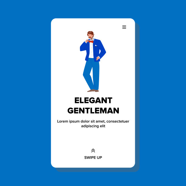 穿着燕尾服打领带的绅士图片下载