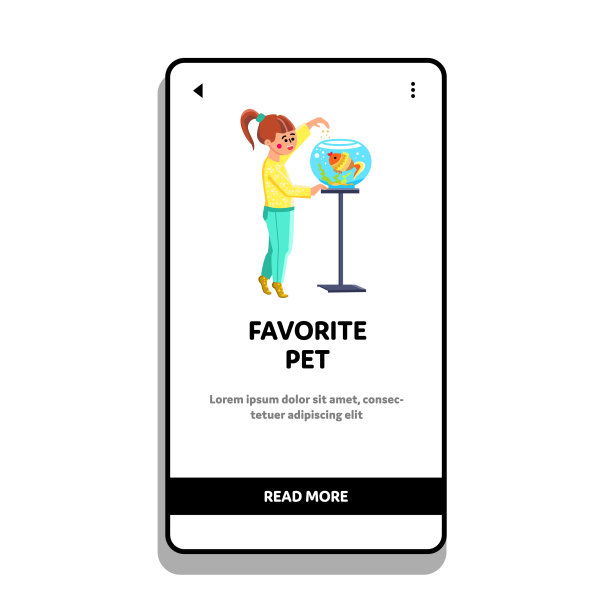 最喜欢的宠物在水族馆喂养小女孩图片下载