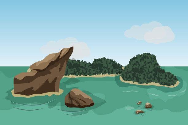 海洋景观场景背景图片下载