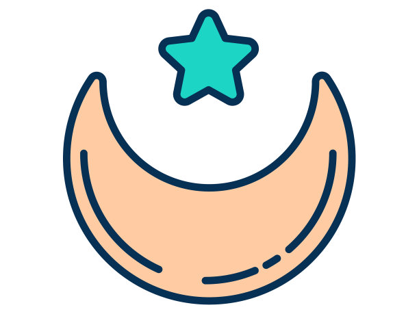 月斋月穆斯林伊斯兰单独孤立的图标图片下载