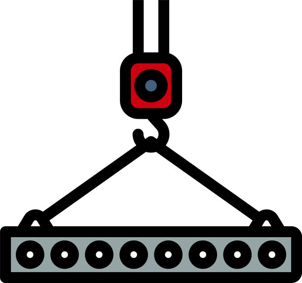 标志板挂在吊车钩上图片下载