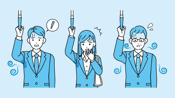 社会上的人谁上下班乘火车和体臭插图图片下载