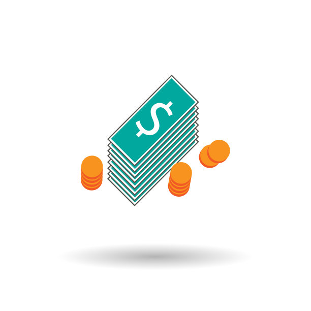 巨大的金钱堆成一堆，装满了美元钞票和图片下载