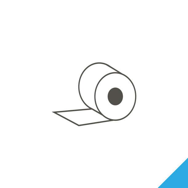 纸卷简单图标厕纸孤立图标图片下载