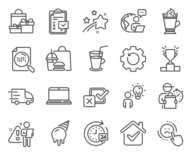 业务图标集包括作为组人员的图标图片下载