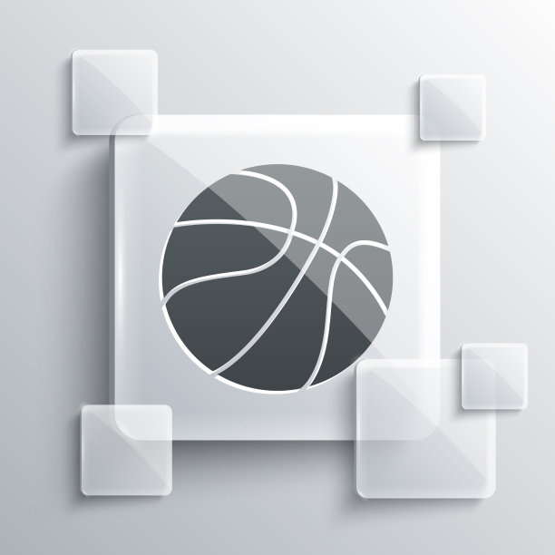 灰色篮球图标孤立在灰色图片下载