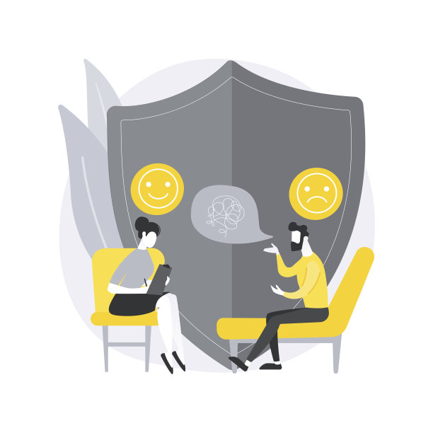 抑郁症咨询抽象概念矢量插图。图片下载