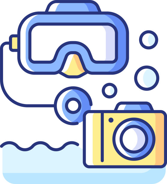 水下摄影RGB彩色图标图片下载