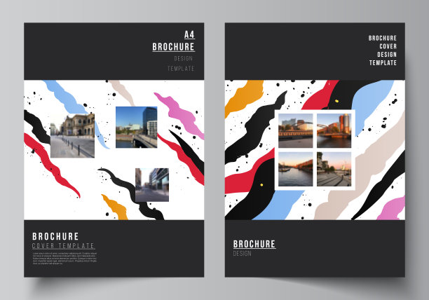 矢量布局A4封面模型设计模板的宣传册，传单布局，小册子，封面设计，书籍设计，宣传册封面，创意机构，公司，商业，投资组合，推介甲板，创业。图片下载
