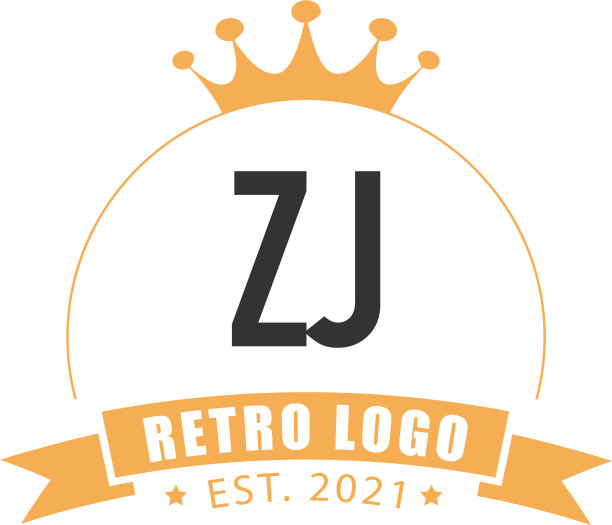 首字母zj圆王标志概念图片下载