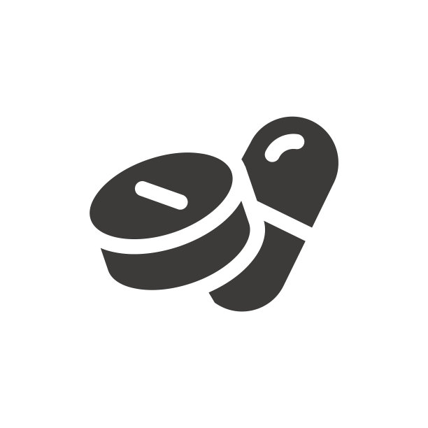 黑色药丸图标图片下载