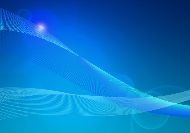 镜头光晕和曲线蓝色抽象背景2图片下载