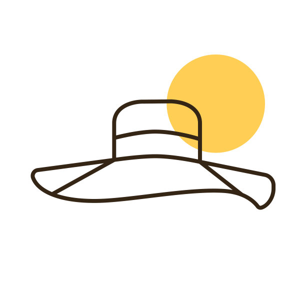 女人夏天的帽子偶像女孩海滩太阳帽图片下载