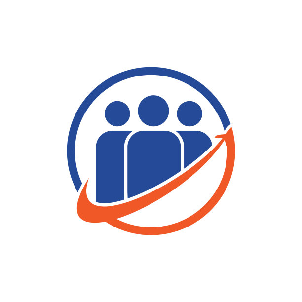 人们旅游标志设计模板图片下载