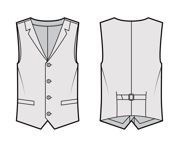 翻领背心马甲技术时尚图片下载