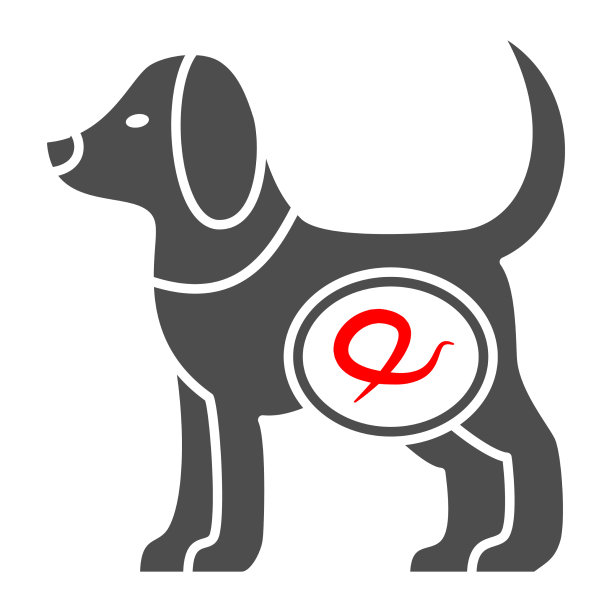 蠕虫在狗固体图标疾病宠物概念图片下载