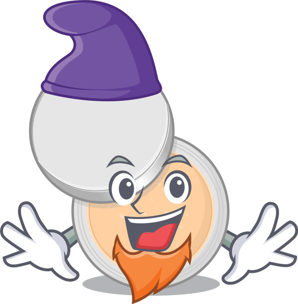 一个华丽的卡通设计罐粉化妆图片下载