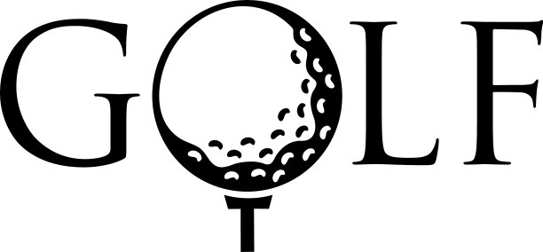 高尔夫运动标志设计模板黄金俱乐部标志图片下载