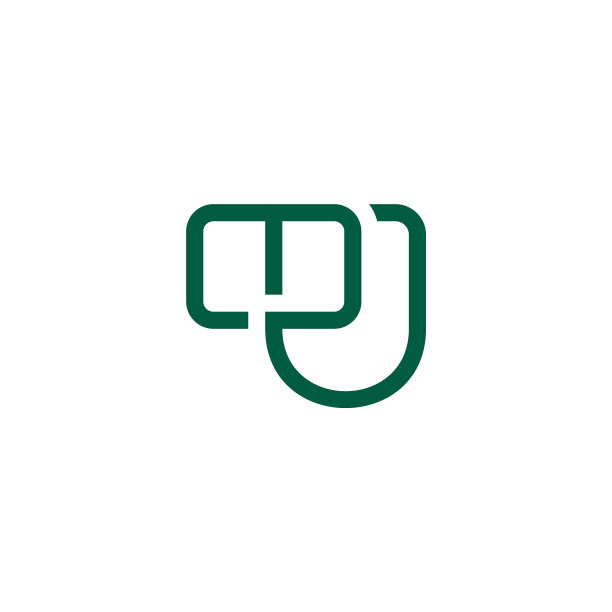 字母MU简约连接线条几何扁平logo图片下载