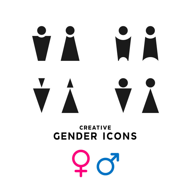 创造性的性别图标图片下载