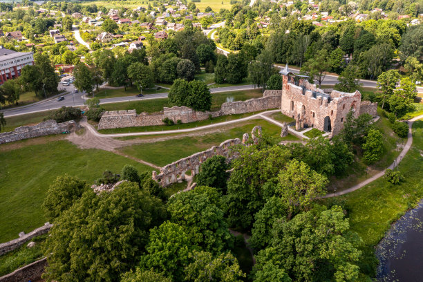 拉脱维亚，多贝莱城堡遗址(十四)，十六世纪图片下载