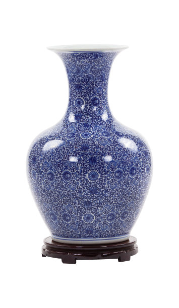 青花装饰瓷瓶图片下载